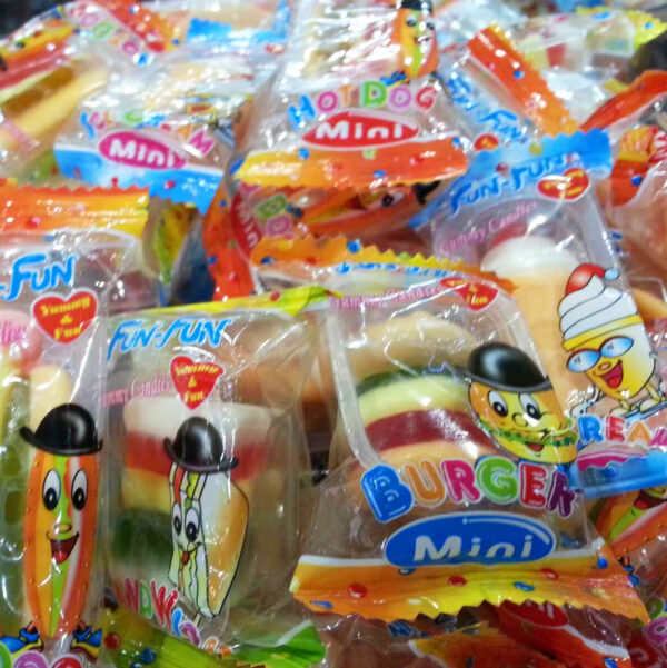 5053 綜合漢堡糖 Hamburger Gummi Candy-Kẹo Hamburger